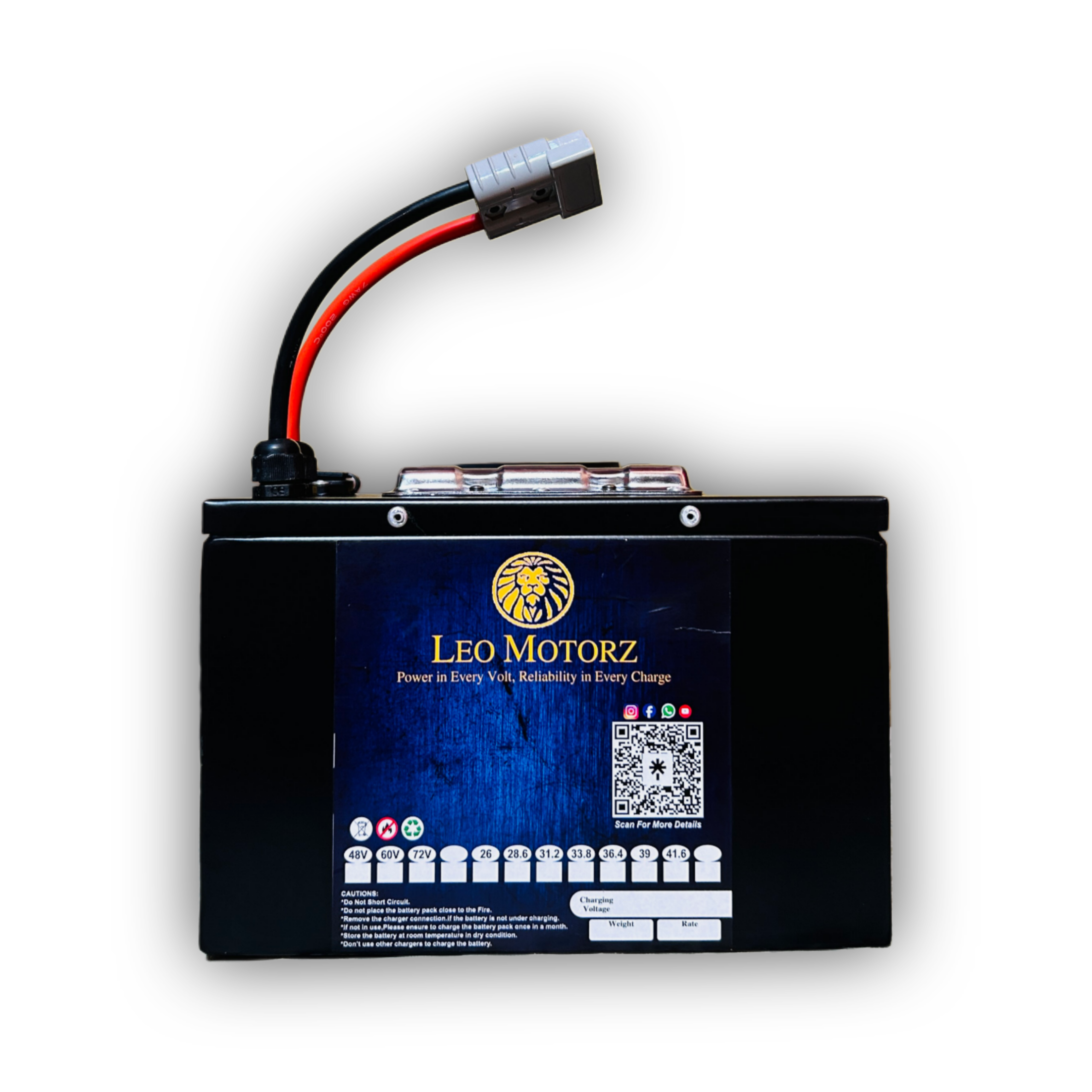 60v 31.2ah Smart Lithium ion Battery with bluetooth connectivity